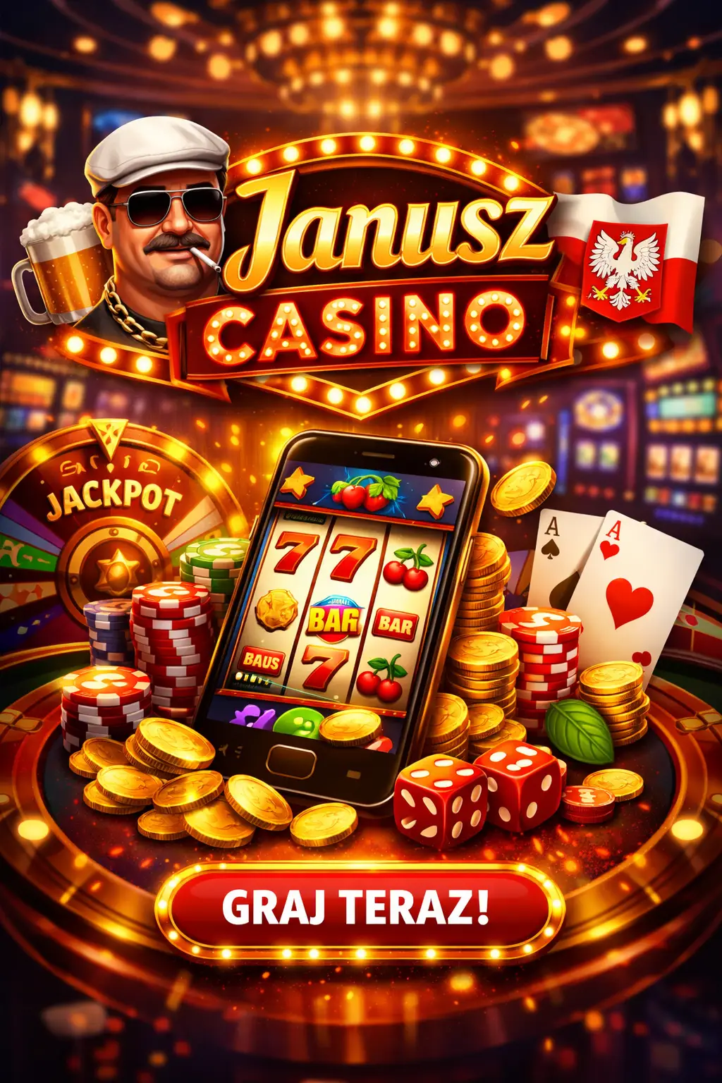 Janusz Casino Mobile 2026 — Jak Grać na Telefonie? Android APK, iOS Safari i Bonusy Mobilne